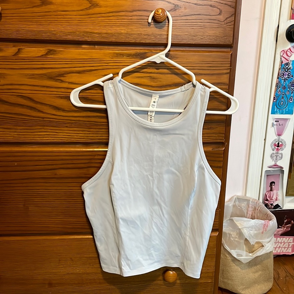 Lululemon nulux racerback cropped run tank top
